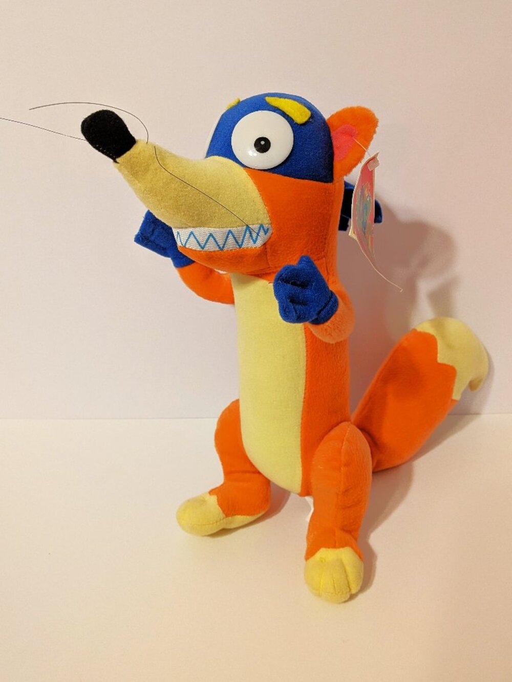 RARE VINTAGE Nanco Nickelodeon SWIPER 16” PLUSH Dora The Explorer Stuffed Animal